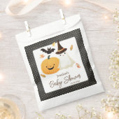 Sachets En Papier Baby shower Little Boo Halloween Pollka Dot (Coupé)