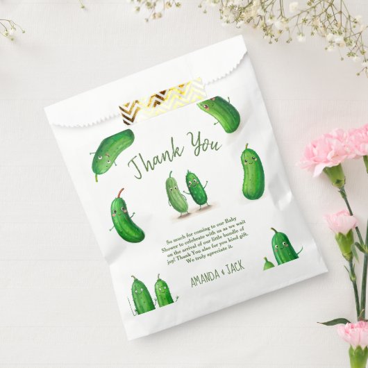 Sachets En Papier Baby shower lunique vert de chaudières (Scellé)