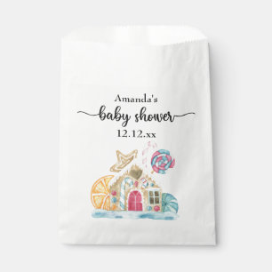 Sachets En Papier Baby shower maison de biscuits de Noël