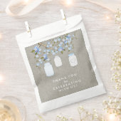 Sachets En Papier Baby shower Mason bleu Jar (Coupé)