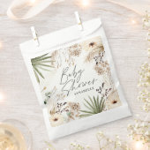 Sachets En Papier Baby shower merci pampas moderne herbe feuillage (Coupé)