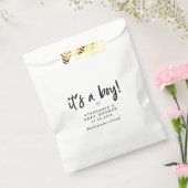 Sachets En Papier Baby shower moderne Blue Heart (Scellé)