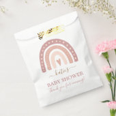 Sachets En Papier Baby shower moderne Blush Rose Rainbow Girl (Scellé)