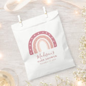 Sachets En Papier Baby shower moderne chic Pastel rose arc-en-ciel (Coupé)