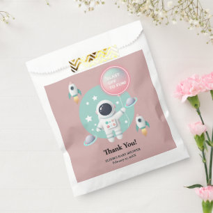 Sachets En Papier Baby shower moderne Pastel Space Explorer