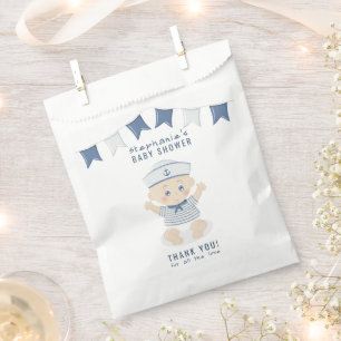Sachets En Papier Baby shower Nautical Baby Boy