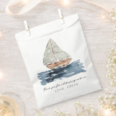 Sachets En Papier Baby shower nautique Merci nautique (Coupé)