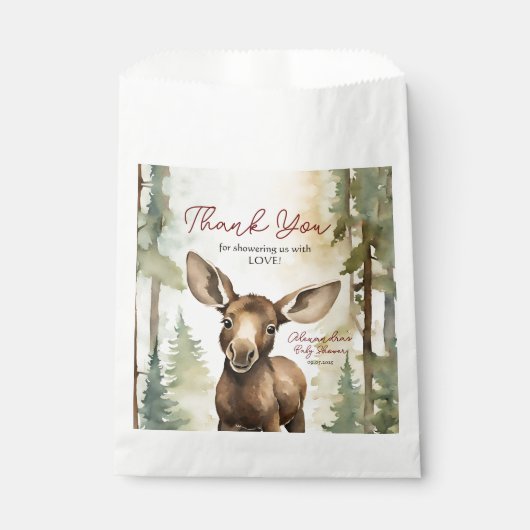 Sachets En Papier Baby shower neutre de genre de l'orignal (Devant)