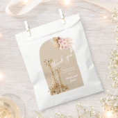 Sachets En Papier Baby shower Neutre Pampas Grass Giraffe (Coupé)