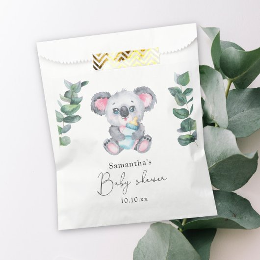 Sachets En Papier Baby shower Ours de Koala