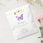 Sachets En Papier Baby shower papillon Élégant Script Merci (Scellé)