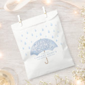 Sachets En Papier Baby shower parapluie bleu (Coupé)