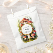 Sachets En Papier Baby shower Pastel Mushroom personnalisé (Coupé)
