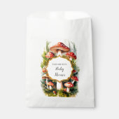 Sachets En Papier Baby shower Pastel Mushroom personnalisé (Devant)