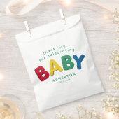 Sachets En Papier Baby shower personnalisé bébé coloré mignon (Coupé)