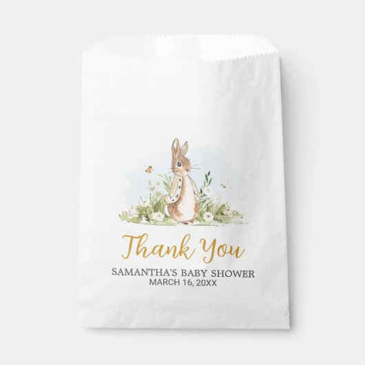 Sachets En Papier Baby shower Peter Rabbit (Devant)