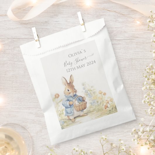 Sachets En Papier Baby shower Peter Rabbit (Coupé)