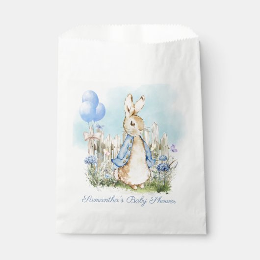 Sachets En Papier Baby shower Peter Rabbit classique Faveurs (Devant)