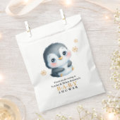 Sachets En Papier Baby shower Pingouin mignon (Coupé)