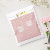 Sachets En Papier Baby shower Pink Gold Winter Snowflake (Scellé)