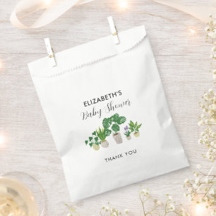 Sachets En Papier Baby shower Plante Pot Fleur Botanique Personnalis
