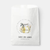 Sachets En Papier Baby Shower Pot à Miel Aquarelle Pastel Mignon (Devant)