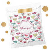 Sachets En Papier Baby shower Retro Tea Party