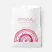 Sachets En Papier Baby shower rose arc-en-ciel (Devant)