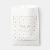 Sachets En Papier Baby shower rose chic (Devant)