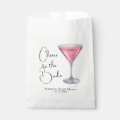 Sachets En Papier Baby Shower Rose Cocktail Mariage (Devant)