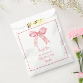 Sachets En Papier Baby shower rose Coquette Bow (Scellé)
