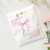 Sachets En Papier Baby shower rose moderne élégant aquarelle Bow (Scellé)