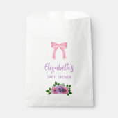 Sachets En Papier Baby shower rose Rose (Devant)