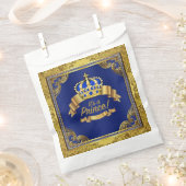 Sachets En Papier Baby shower Royal Blue Gold (Coupé)