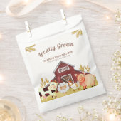 Sachets En Papier Baby shower Rustique Barnyard Farm Animaux (Coupé)
