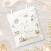 SACHETS EN PAPIER BABY SHOWER SAFARI (Coupé)