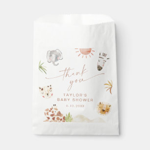 SACHETS EN PAPIER BABY SHOWER SAFARI