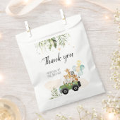Sachets En Papier Baby shower Safari Baby Animals en voiture (Coupé)