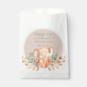 Sachets En Papier Baby shower Safari Elephant Aquarelle (Devant)