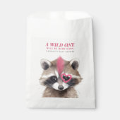 Sachets En Papier Baby shower sauvage de Mohawk Raccoon (Devant)