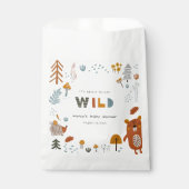 Sachets En Papier Baby shower Scandi Wild Tropical Woodland Animaux (Devant)