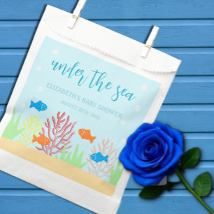 Sachets En Papier Baby shower Sea Life
