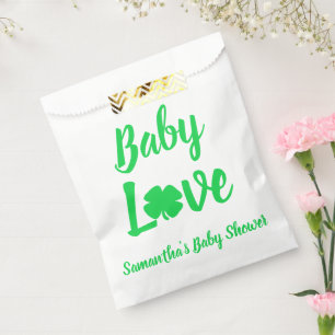 Sachets En Papier Baby shower Shamrock Baby Love