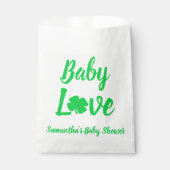 Sachets En Papier Baby shower Shamrock Baby Love (Devant)
