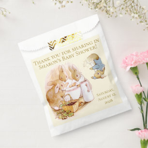 Sachets En Papier Baby Shower sur le thème de Peter Rabbit