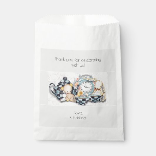 Sachets En Papier Baby shower Tea Party après-midi (Devant)