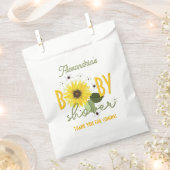 Sachets En Papier Baby shower tournesol (Coupé)