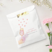 Sachets En Papier Baby shower Valentines de Champagne Roses (Scellé)