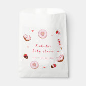 Sachets En Papier Baby shower Valentines de Donuts Roses (Devant)