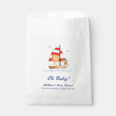 Sachets En Papier Baby shower Whimsical Nautical Wild Lion (Devant)